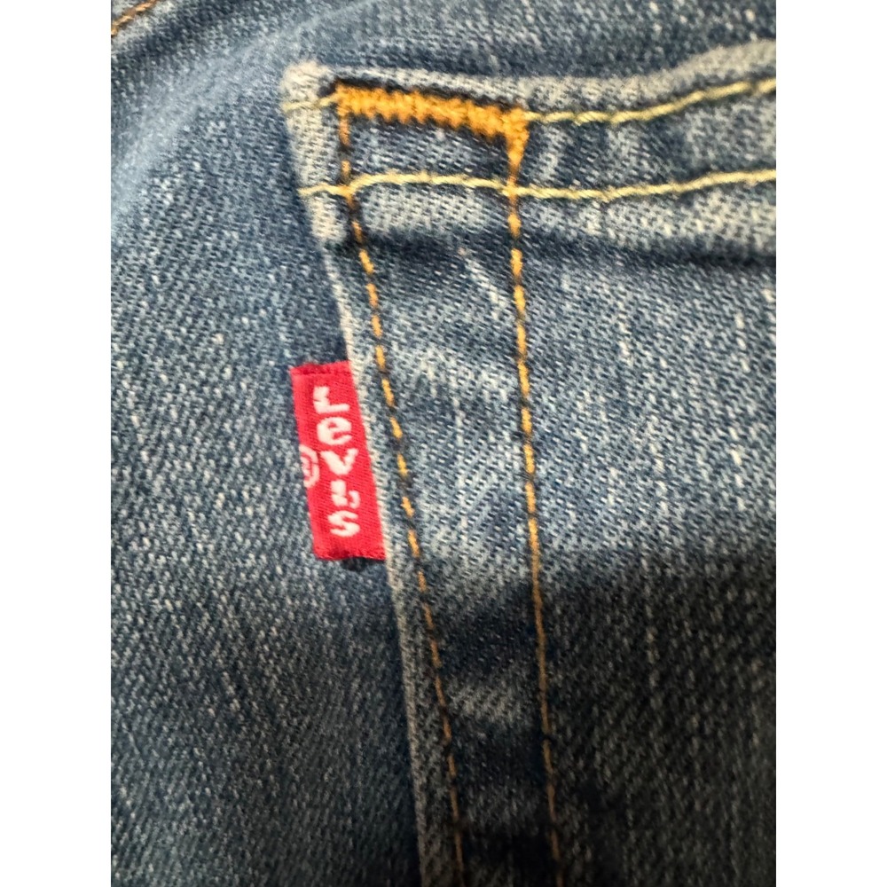 Levis 514 Mens 33x30 Medium Wash Blue Straight Leg Denim Jeans 00514-0800 - Picture 9 of 11